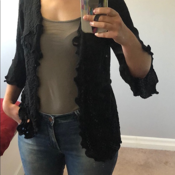 Vintage Knit Lace Cardigan - Picture 3 of 8